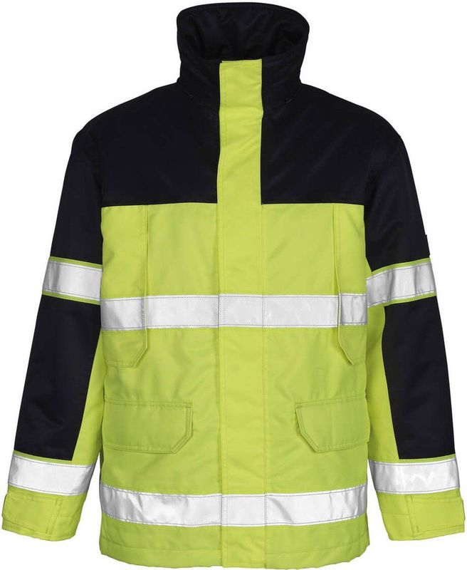 Mascot - Safe Image Parka - Hi-Vis Geel/Marine - Ademend, Wind- en Waterdicht - MASCOTEX®