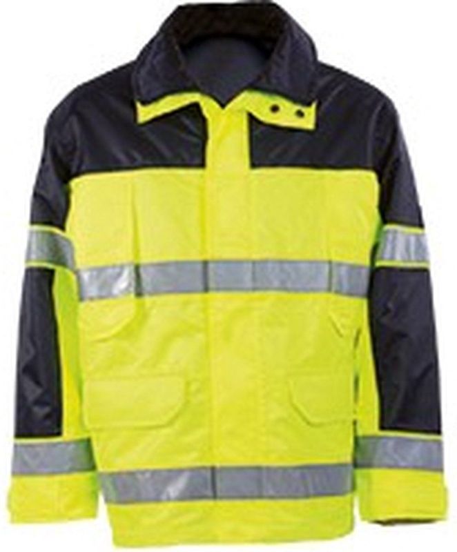 Mascot - Safe Image Parka - Hi-Vis Geel/Marine - Ademend, Wind- en Waterdicht - MASCOTEX®