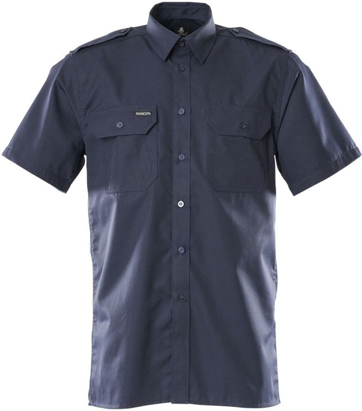 Mascot 00503-230 - Overhemd - Marine - Korte Mouwen