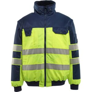 Mascot - 00920-660 - Pilotenjas - Hi-Vis Geel/Marine - Polyester/Katoen - Waterafstotend