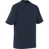 Mascot - Crossover T-shirt - Marine - Gekamd Katoen - Ronde Hals - Ruime Pasvorm