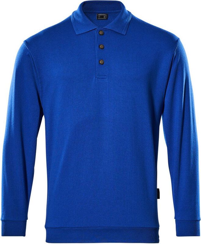 Mascot - Crossover Polosweatshirt - Korenblauw - Gekamd Katoen