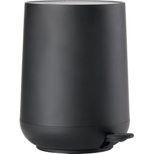 Zone Denmark Nova Pedaalemmer Dia. 5 liter Black prullenbak ABS kunststof badkamer keuken toilet zwart
