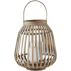 Villa Collection Amas bamboe lantaarn naturel - 25 x 30 cm