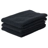 Zone Denmark - Lappen - Zwart - 27 x 27 cm - 3 Stuks