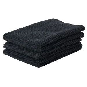 Zone Denmark - Lappen - Zwart - 27 x 27 cm - 3 Stuks