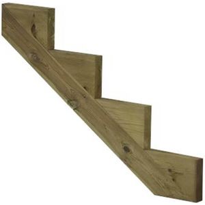 Houten Trapbalken - 68 cm Hoog - Keteldruk Geïmpregneerd