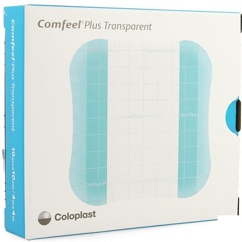 Coloplast Comfeel Plus transparant 10x10cm 10 stuks