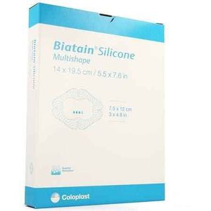 Coloplast - Biatain Silicoon Multishape - 14,0X19,5Cm - 5 Stuks