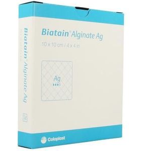 Biatain Alginate Ag Ster 10cmx10cm 10 3760  -  Coloplast