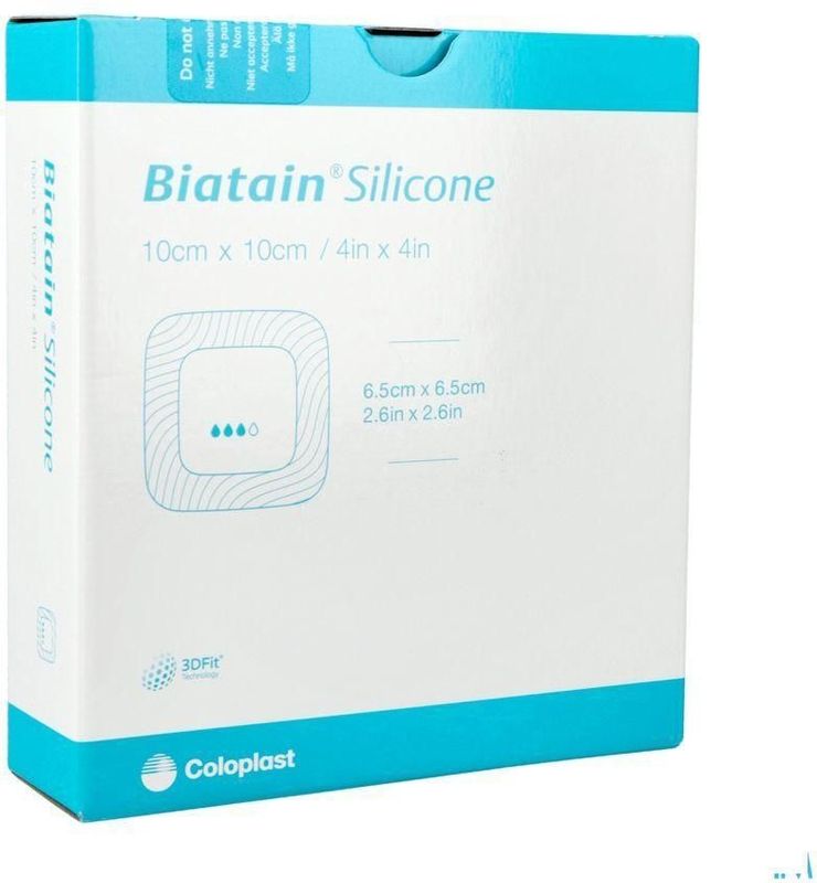 Coloplast - Biatain Silicoon Schuimverband - 10,0x10,0cm - Verticale Absorptie