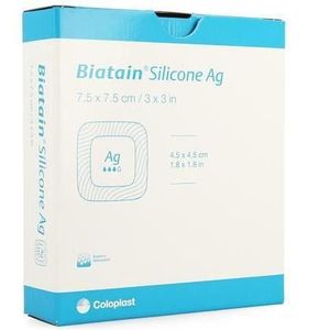 Coloplast - Biatain Silicone - Gaaskompres - 7,5X7,5Cm