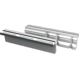 SCANGRIP Prismatische bankschroefbekken met magneetstrip, aluminium, 1 paar, bekbreedte 140 mm