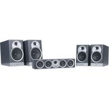 Jamo S7-17HCS Home Theater System (S17B x 2 + S15B x 2 + S43C x1) BF Home Cinema System met 2 plankluidsprekers S7-15B en 2 S7-17B en een centraal kanaal S43C, blauw