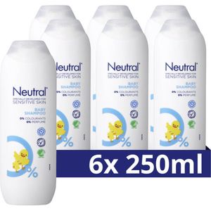 6x Neutral Baby Shampoo Parfumvrij 250 ml