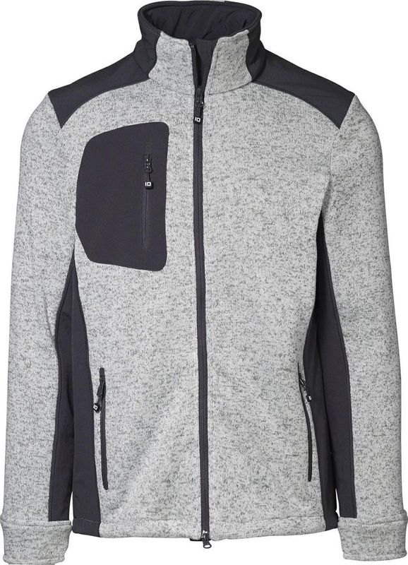 Pro Wear - ID 0850 - Cardigan - Grijs Melange - Knit Fleece