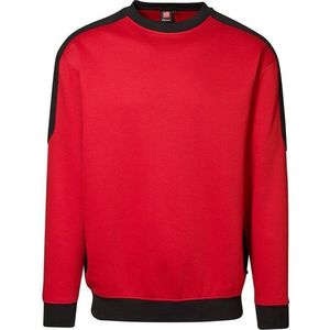 Pro Wear by Id 0362 sweatshirt contrast Rood maat S