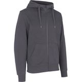 ID Hoodie Core Vest met Rits Heren Zilvergrijs
