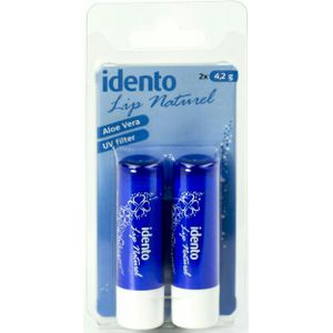 Idento - Lip Natural - Lippenbalsem - 2 Stuks