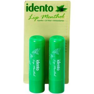 Idento - Lip Menthol - Lippenbalsem - 2 Stuks - Menthol