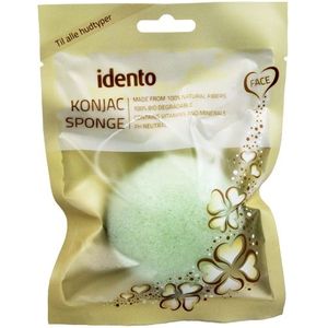 Idento Konjac Svamp - Halfball - Green Tea (Grøn)
