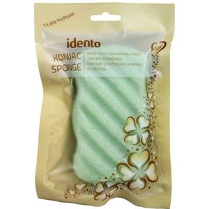 Idento - Konjac Wave Spons - Groen - Lichaamsschimmel - Groene Thee