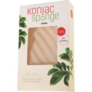 Idento Konjac Tør Svamp - Body - Natural