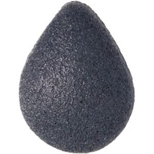 Idento - Konjac Sponge Teardrop - Badspons - Zwart - Natuurlijke Huidverzorging