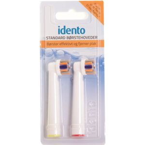 Idento - Standaard Opzetborstel - 2 Stuks - Geschikt Voor Elektrische Tandenborstel