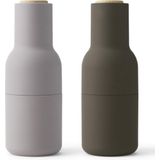 Audo Copenhagen Bottle Grinder Peper- En Zoutmolen Hunting Green/Beige Walnoot