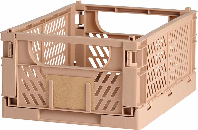 Opbergboxen - Zand - Opvouwbaar - 2 Stuks - 3,3 L