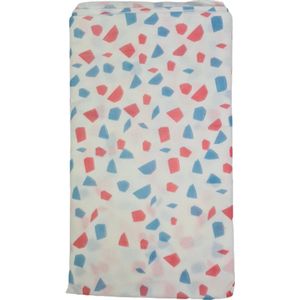Tafelkleed LIDWINA abstract print - Blauw / Wit / Roze - Papier - 180 x 130 cm