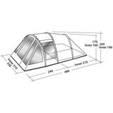 Easy Camp Tempest 500 Tent, grijs, één maat