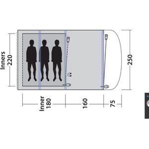 Outwell Lindale 3PA tent