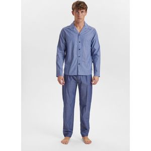JBS - Heren Pyjama Set - Lichtblauw - 100% Katoen - Knoopsluiting