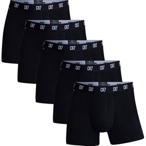 CR7 - Boxershorts - Zwart - Katoen - Multipack van 5