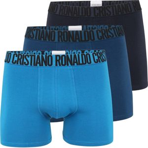CR7 - Heren 3-pack - Boxershorts - Donkerblauw - Marineblauw - Lichtblauw