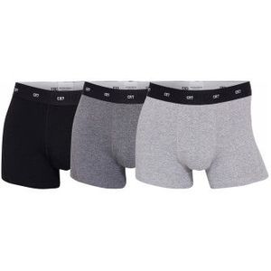 CR7 - 3P Bamboe Boxershorts - Grijs en Zwart - Heren 3-pack met Lange Pijp