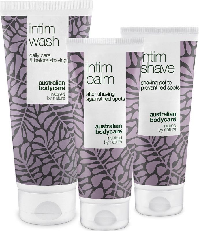 Australian Bodycare - Scheerset - 3 Producten - Intim Wash 200ml - Intim Shave 100ml - Aftershave Balsem 100ml