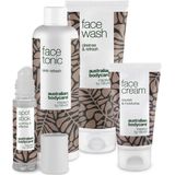 Australian Bodycare - Anti-Puistjes Pakket - Gezichtsverzorgingsset - Tea Tree Olie - 100ml Reiniger + 150ml Tonic + 50ml Crème + 9ml Stick