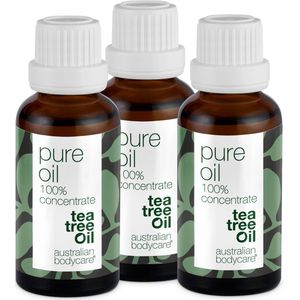 Australian Bodycare - Pure Tea Tree Olie - 3x30 ml - 100% Puur Natuurproduct