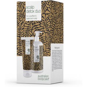 Australian Bodycare - 2 producten voor vet haar | Een diepreinigende shampoo van 500 ml met tea tree-olie en een hoofdhuidscrub van 200 ml die overtollig talg en bacteriën verwijdert