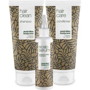 Australian - Hoofdhuidverzorging - 3 Producten - Tea Tree Olie - Serum 150ml - Shampoo 200ml - Conditioner 200ml