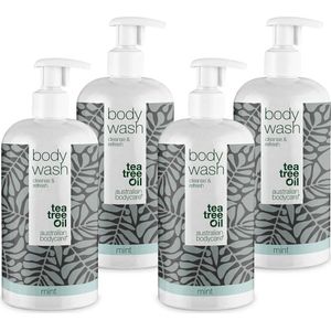 4 voor de prijs van 3 - Tea Tree Olie Mint Body Wash
