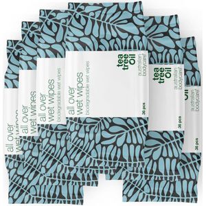 Tea Tree Olie Vochtige doekjes 36 stuks — Een effectief product om de huid te reinigen & verfrissen