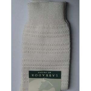 sokken - 3 Pack - Unie - Wit met fantasie in wit - 34 / 37