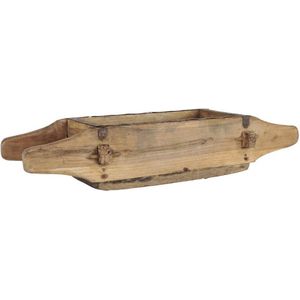 Ib Laursen - Authentieke Houten Baksteenmal met handgrepen - Gerecycled hout