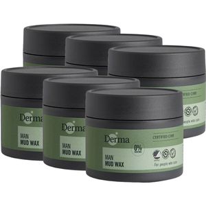 Derma Eco Man - Mud Wax - Geurvrij - 75 ML - Hypoallergeen