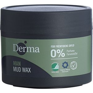 Derma Eco Man Mud Wax - 75 ML - Geurvrij - Sterke fixatie - Voedt en beschermt - Makkelijk uit te wassen