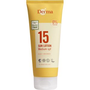 Derma Eco Sun - Zonnelotion - SPF15 - Biologisch - Waterbestendig